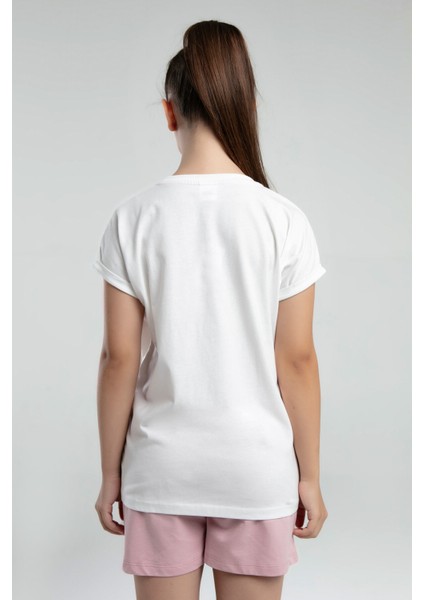 Kız Çocuk Beyaz Tişört modelleri
