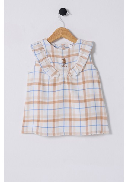 U.S. Polo Assn.. Kız Bebek Beyaz Elbise