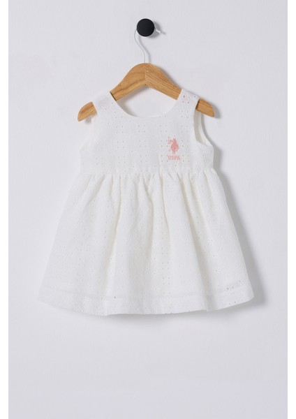 . Kız Bebek Beyaz Elbise