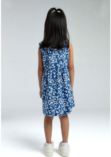 Kız Çocuk Mavi Elbise fırsatları