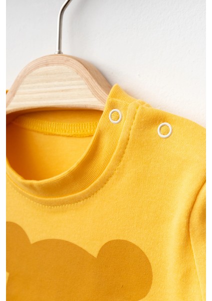 Ayıcık Baskılı Erkek Bebek Pijama Takımı 2006
