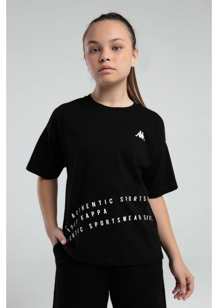 Kız Çocuk Siyah Tişört