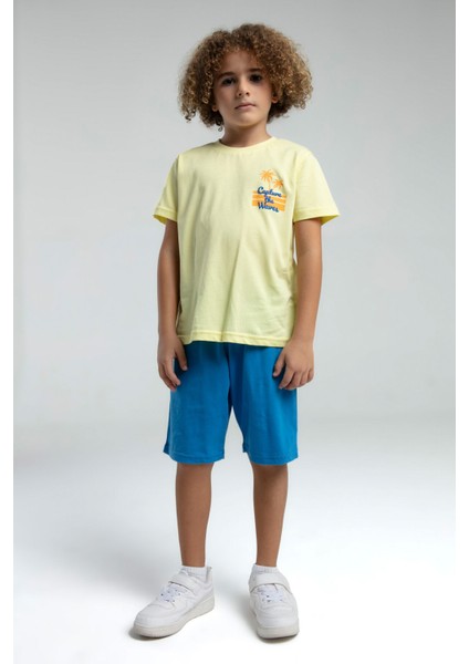 Erkek Çocuk Sarı Bermuda Takım