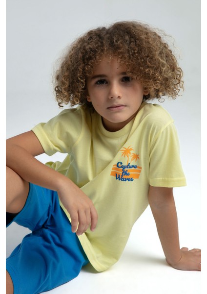 Erkek Çocuk Sarı Bermuda Takım modelleri