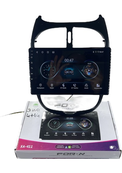 Peugeot 206 2006-2011 Forx 4-64 Profesyonel Oem Multimedia