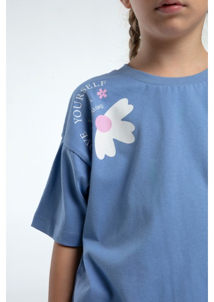 Kız Çocuk Mavi Şort Takım modelleri