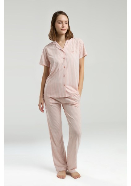 Kadın Beyaz Gömlek Pijama Takım modelleri