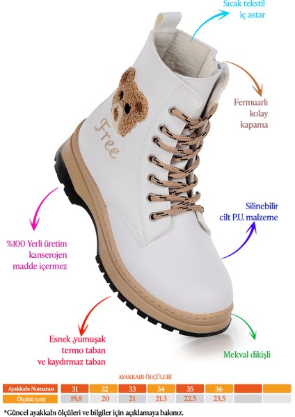 Teddy Cilt Termo Taban Kız Çocuk Bot fiyatları