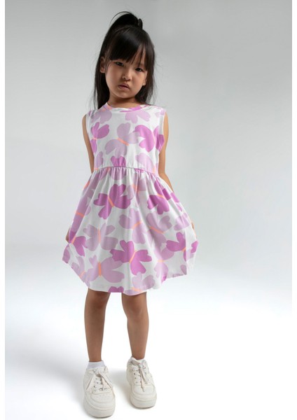 Kız Çocuk Mor Elbise