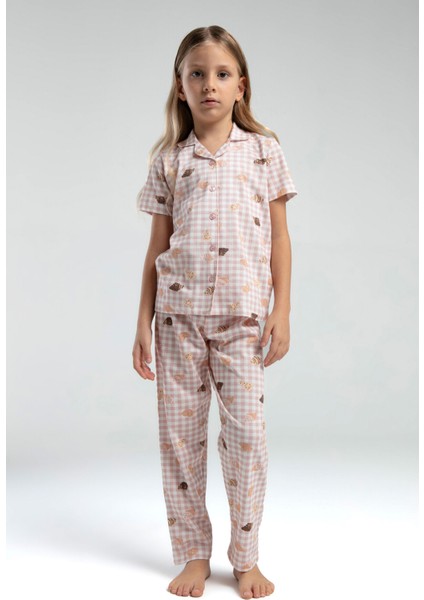 Kız Çocuk Beyaz Gömlek Pijama Takım fiyatları