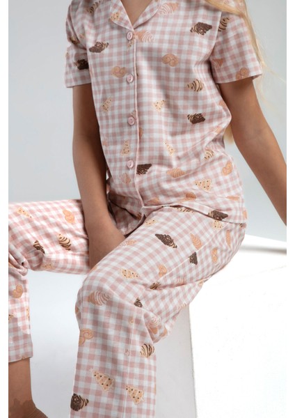 Kız Çocuk Beyaz Gömlek Pijama Takım modelleri