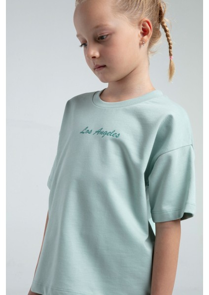 Kız Çocuk Yeşil Bermuda Takım modelleri