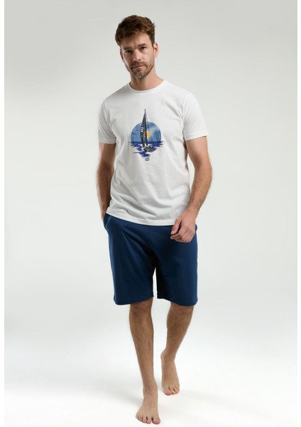 Erkek Beyaz Bermuda Takım fırsatları