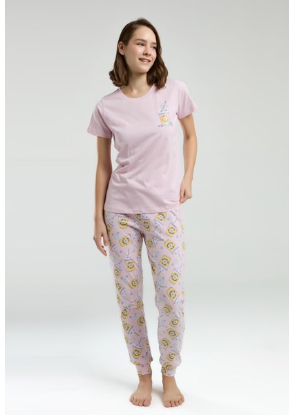 Kadın Pembe Kısa Kol Pijama Takım fiyatları
