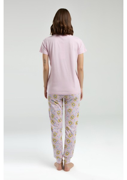 Kadın Pembe Kısa Kol Pijama Takım indirimleri