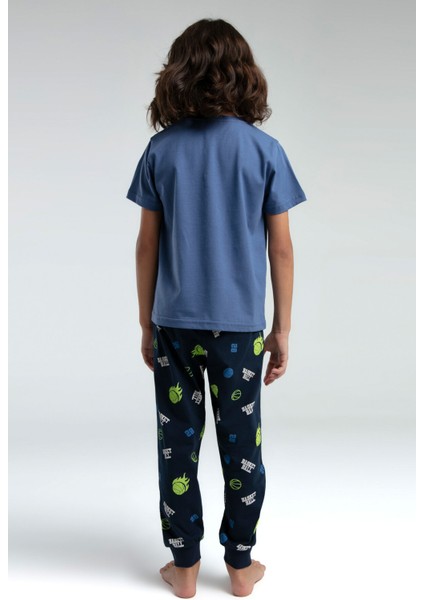 Erkek Çocuk Yeşil Kısa Kol Pijama Takım fırsatları