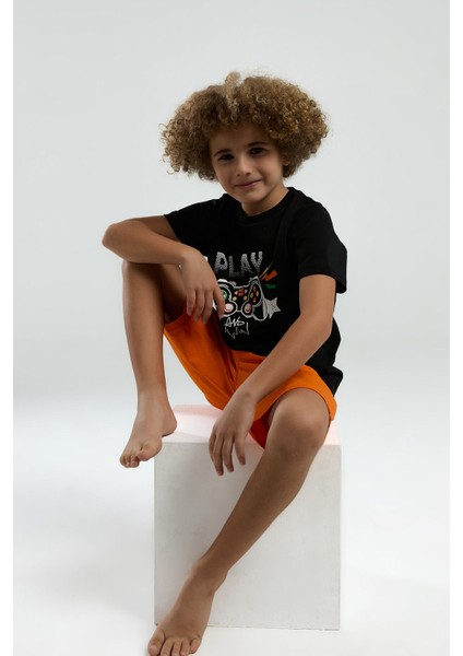 Erkek Çocuk Siyah Bermuda Takım fırsatları