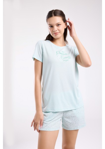 Kadın Yeşil Şort Takım modelleri