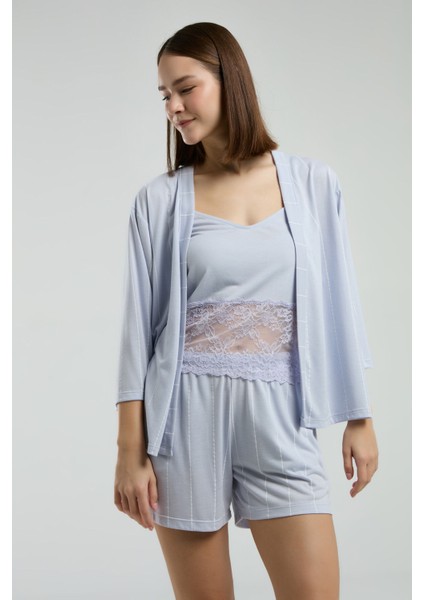 Kadın Mavi Pijama Takım modelleri