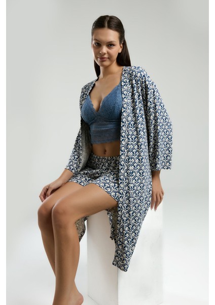Kadın Lacivert Pijama Takım