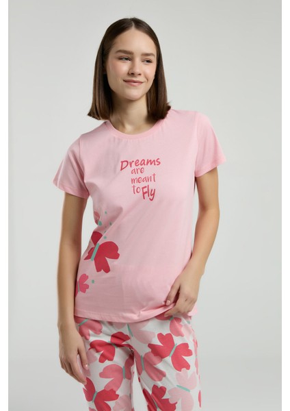 Kadın Turuncu Kısa Kol Pijama Takım fırsatları