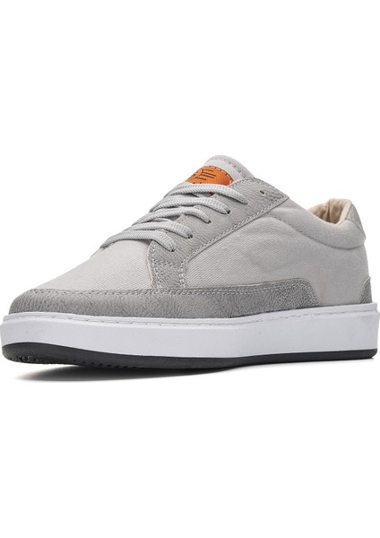 Günlük Erkek Sneaker Bağcıklı Kaymaz Taban Keten Deri Detaylı Oval Burun Spor Yürüyüş Ayakkabı 2545 fiyatları