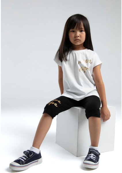 U.S. Polo Assn.. Kız Çocuk Beyaz Tayt Takım modelleri