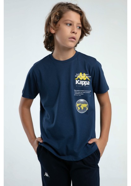 Erkek Çocuk Mavi Tişört