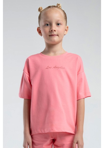 Kız Çocuk Pembe Bermuda Takım modelleri