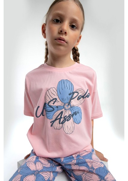 U.S. Polo Assn.. Kız Çocuk Turuncu Kısa Kol Pijama Takım modelleri