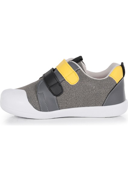 Şifu İlk Adım Cırtlı Erkek Bebek Spor Ayakkabı Gri - Sarı fırsatları