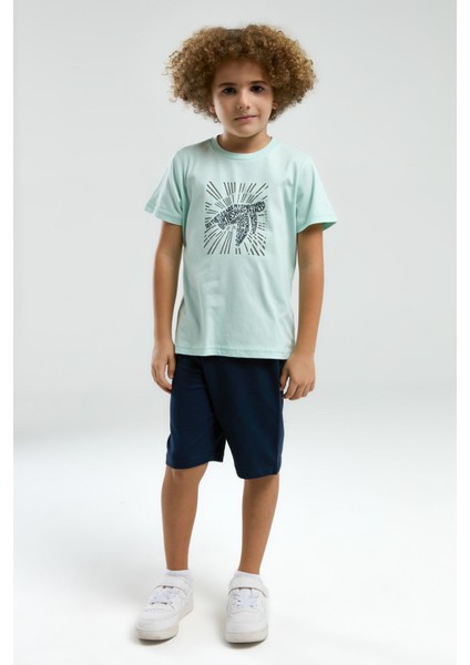 Erkek Çocuk Yeşil Bermuda Takım modelleri