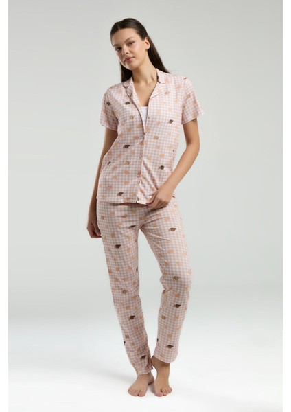Kadın Beyaz Gömlek Pijama Takım fiyatları