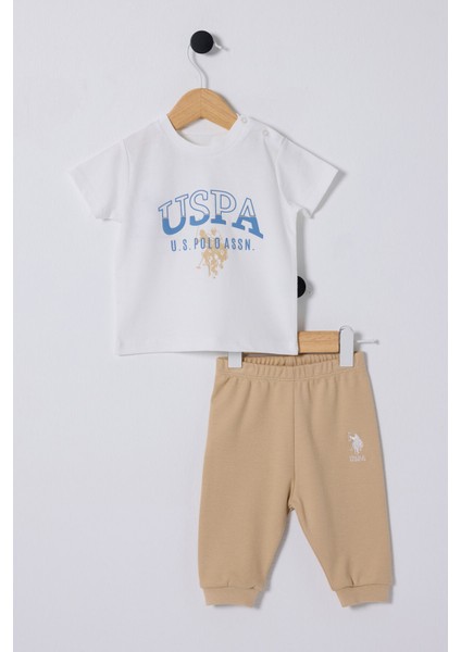 U.S. Polo Assn.. Erkek Bebek Beyaz Bebek Takım
