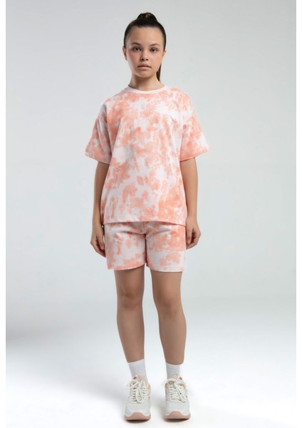 Kız Çocuk Pembe Şort Takım