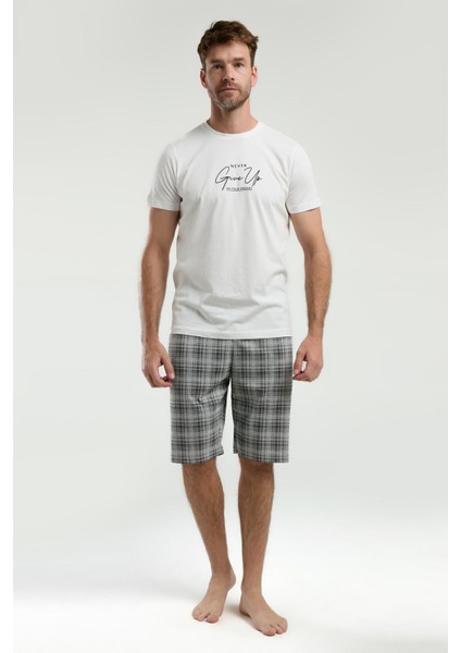 Erkek Beyaz Bermuda Takım modelleri