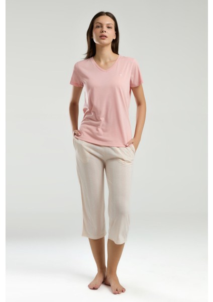 Kadın Pembe Kapri Takım fiyatları