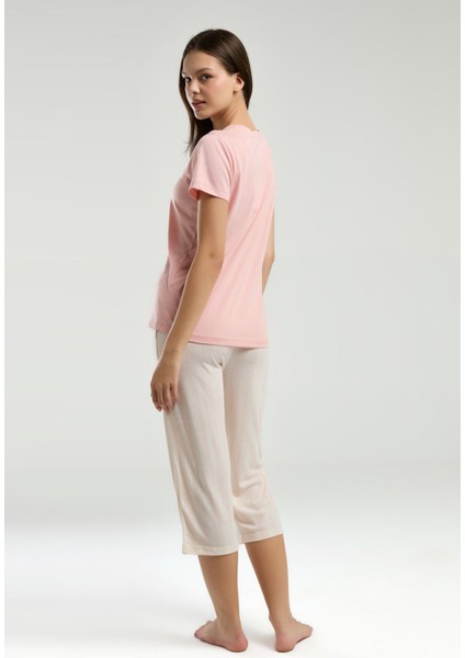 Kadın Pembe Kapri Takım indirimleri