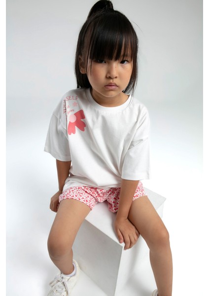 Kız Çocuk Beyaz Şort Takım fırsatları