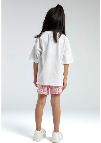 Kız Çocuk Beyaz Şort Takım indirimleri
