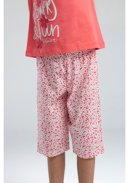 Kız Çocuk Pembe Kapri Takım modelleri