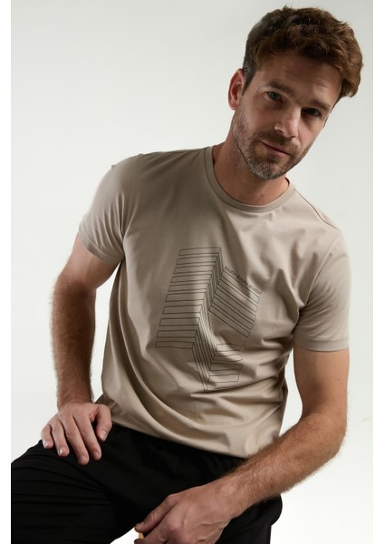 Erkek Krem Kısa Kol Pijama Takım modelleri