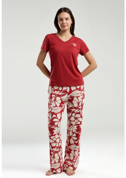 Kadın Kırmızı Kısa Kol Pijama Takım fiyatları