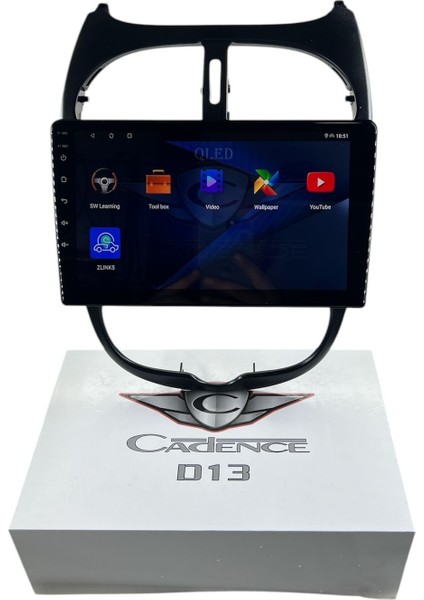 Peugeot 206 2006-2011 Cadence D13 Yeni Seri Işlemcili Pro Oem Multimedia