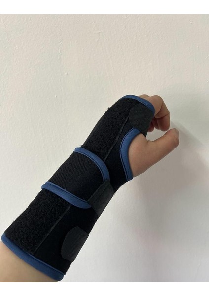 El Bilek Ateli Sağ ve Sol Uyumlu Her Bedene Uygun Ortopedik Bileklik-Metal Destekli-Mavi
