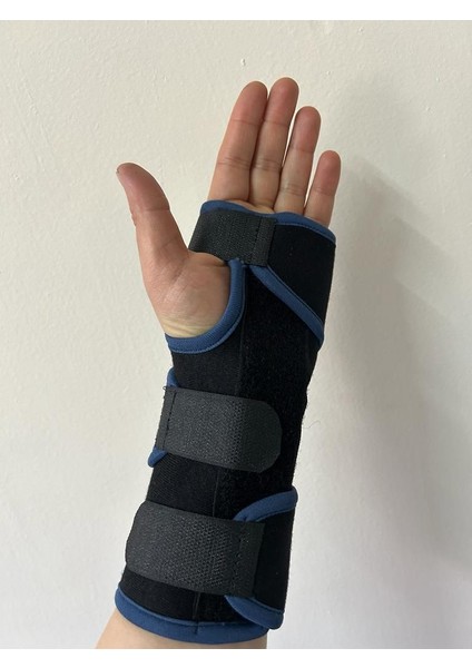 El Bilek Ateli Sağ ve Sol Uyumlu Her Bedene Uygun Ortopedik Bileklik-Metal Destekli-Mavi