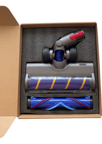 Dyson V 7/ V 8/ V 10/ V 11 Uyumlu LED Işıklı Turbo Emici Başlık ve Boru (Gri Renk)