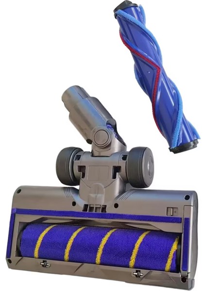 Dyson V 7/ V 8/ V 10/ V 11 Uyumlu LED Işıklı Turbo Emici Başlık ve Boru (Gri Renk)