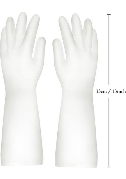 33CM Tarzı S Beden 3 Çift Eldiven Lateks Ev Silikon Eldiveni Mutfak Temizlik Bulaşık Yıkama Ev Işleri Fırçalama 33CM 37CM H1226 (Yurt Dışından)