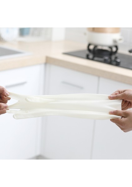 33CM Tarzı S Beden 3 Çift Eldiven Lateks Ev Silikon Eldiveni Mutfak Temizlik Bulaşık Yıkama Ev Işleri Fırçalama 33CM 37CM H1226 (Yurt Dışından)